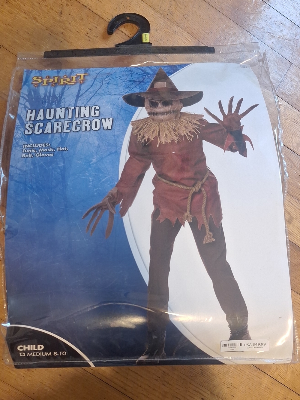 Spirit-Haunting Scarecrow-Kids M8/10-*NO GLOVES